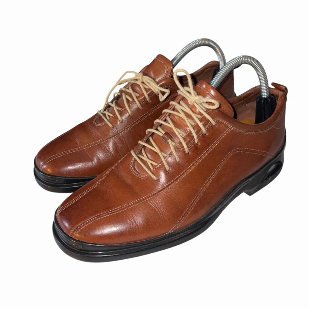 Cole Haan Air Shoes Mens Size 8 M Brown Leather Lace Up Dress Oxford Comfort